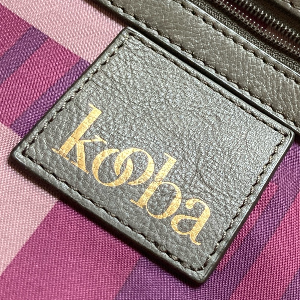 Kooba Kira Leather Tote Bag in Grey with Copper Accents - Missing Strap - Picture 6 of 16